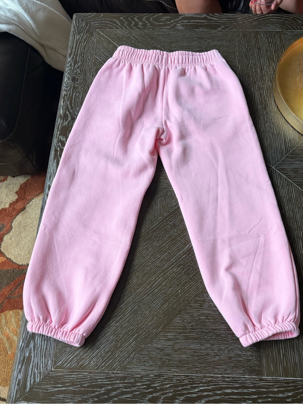 Pink Palm Puff Light Pink Sweatpants with Drawstring women’s - Picture 2 of 4